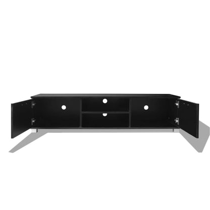 vidaXL TV-Schrank Hochglanz-Schwarz 140x40,5x35 cm