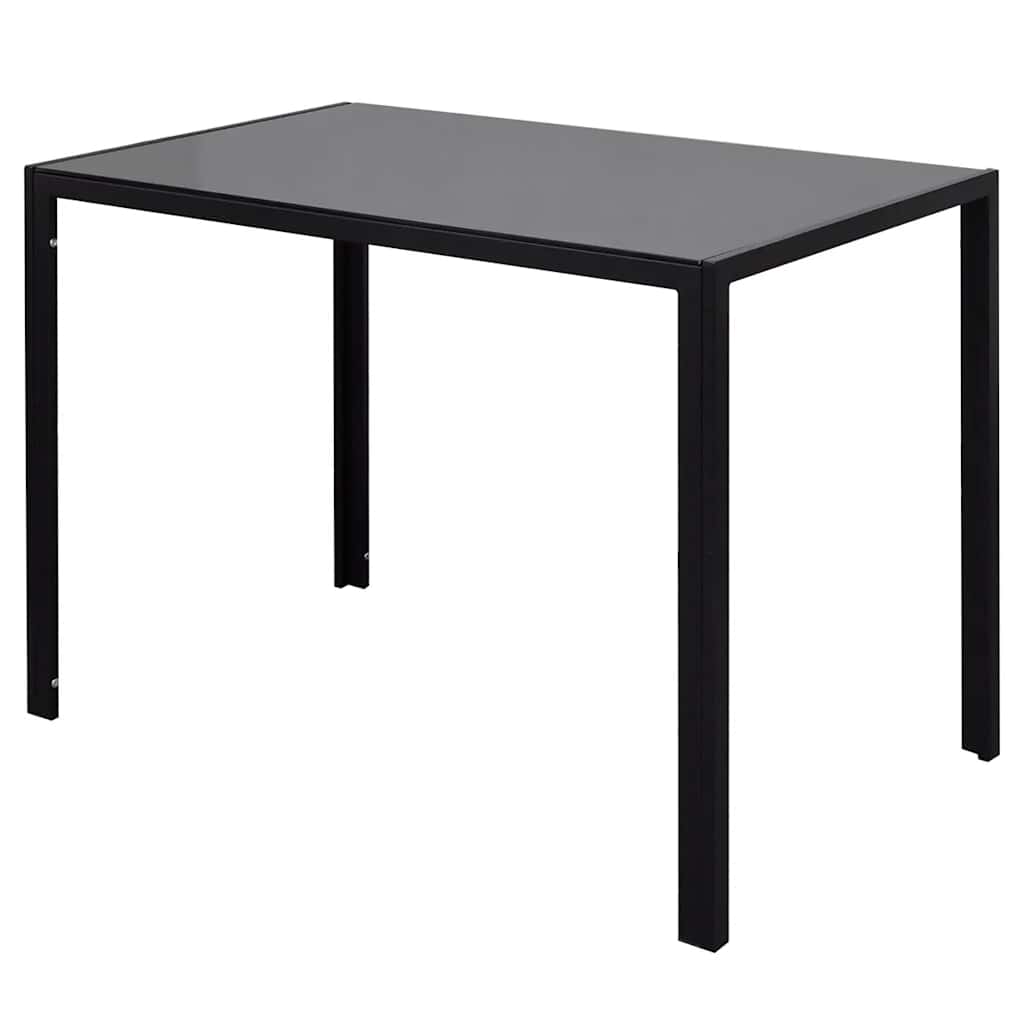 vidaXL Ensemble de salle à manger 7 pièces noir et blanc