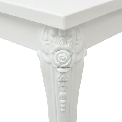 vidaXL Table basse 115x65x42 cm Blanc brillant