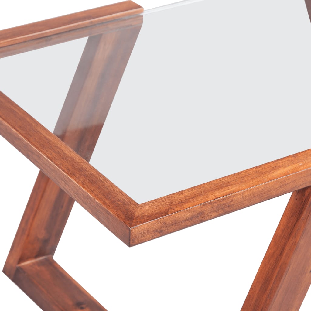 vidaXL Table basse en bois d'acacia massif marron 100x50x40 cm
