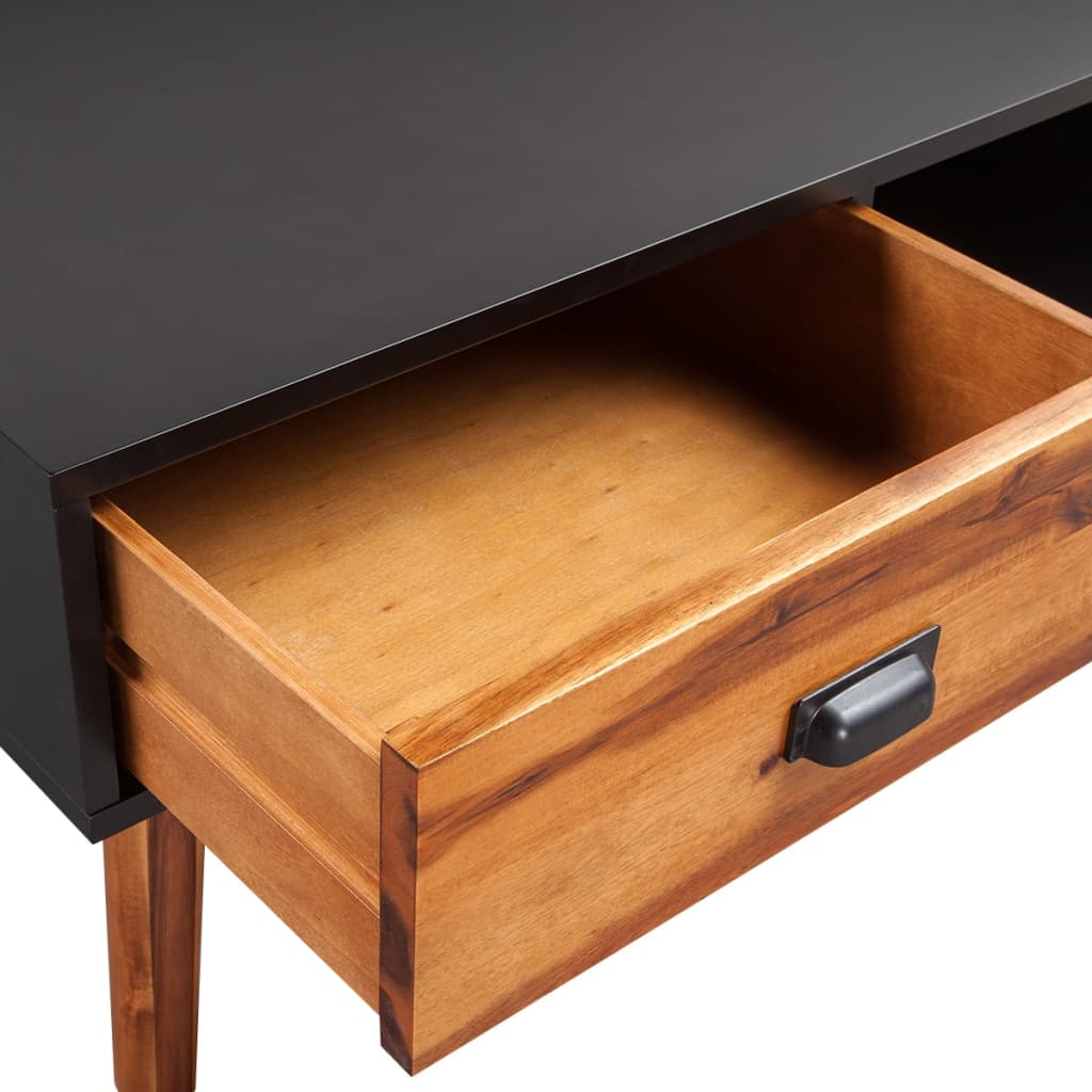 vidaXL Table basse en bois d'acacia massif 90 x 50 x 40 cm