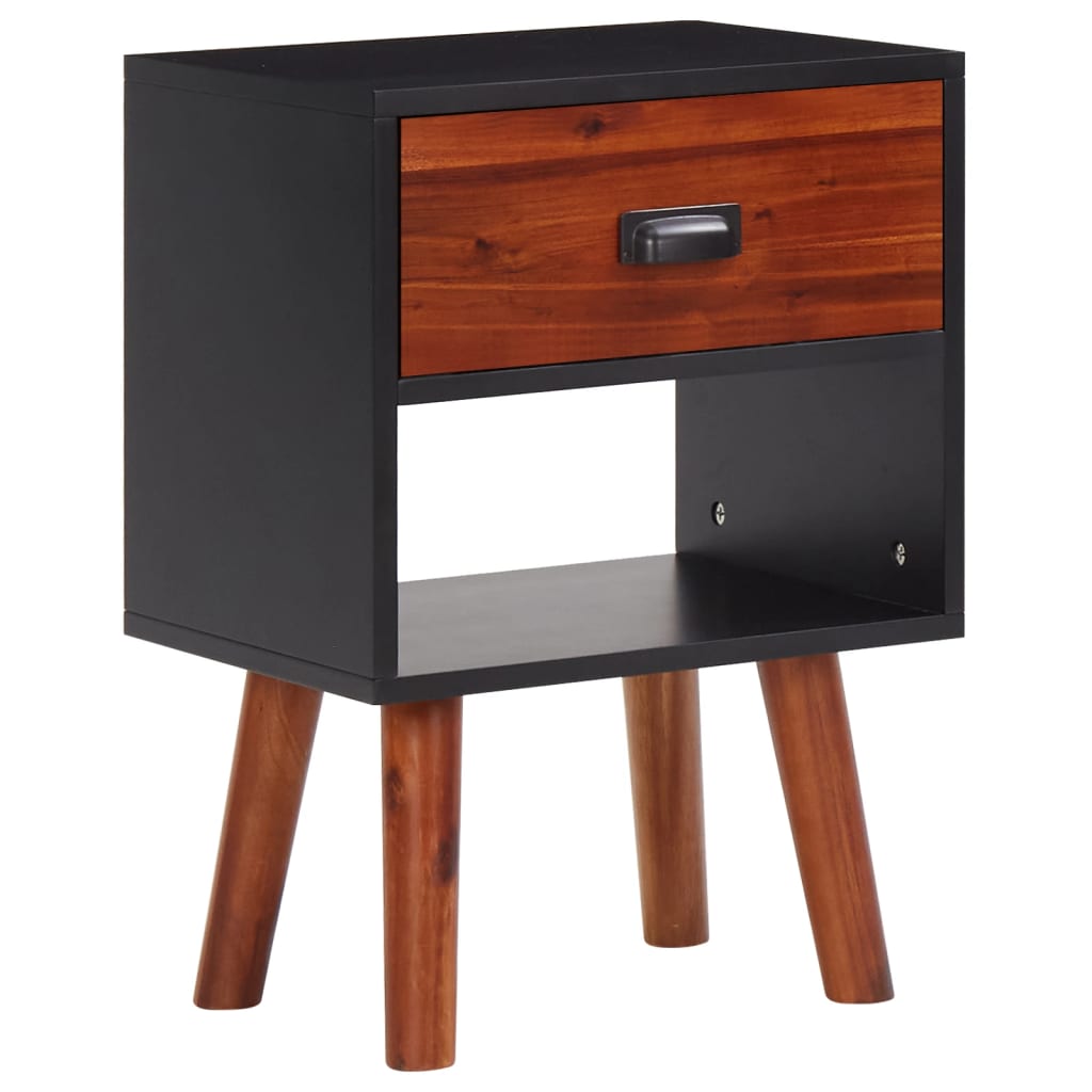vidaXL Table de chevet Bois d'acacia massif 40x30x57 cm