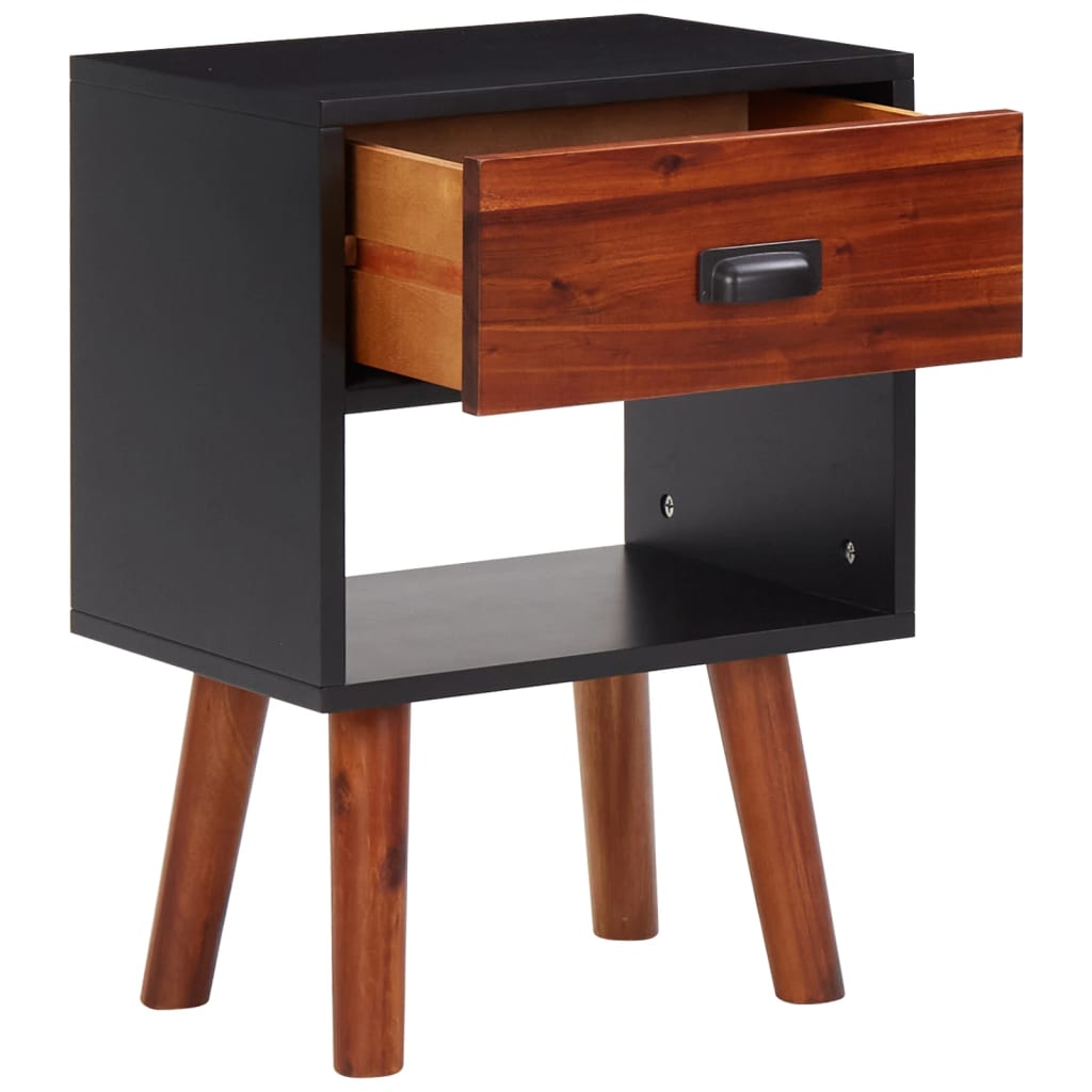 vidaXL Table de chevet Bois d'acacia massif 40x30x57 cm
