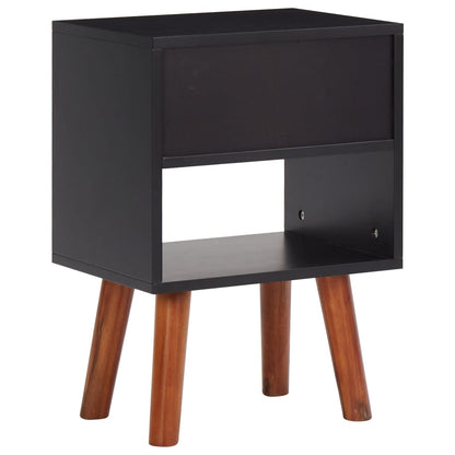 vidaXL Table de chevet Bois d'acacia massif 40x30x57 cm