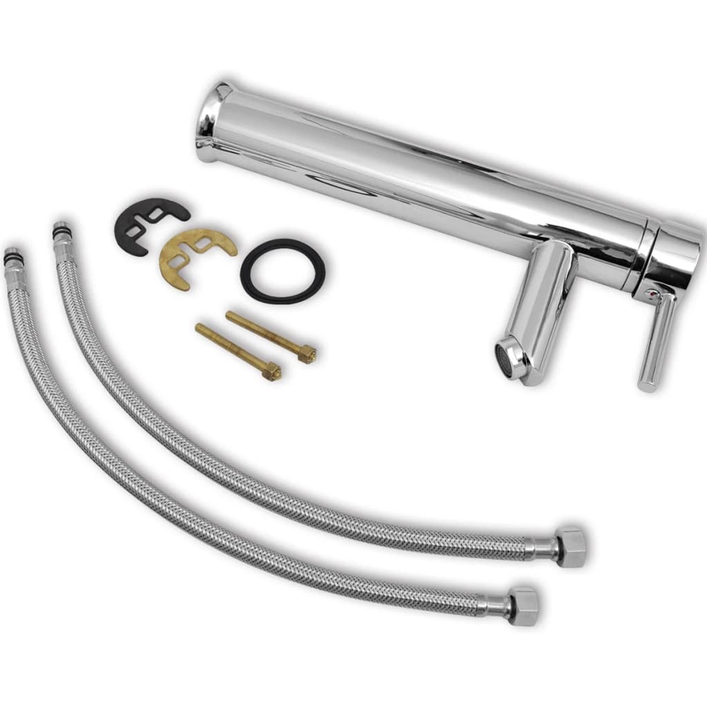 vidaXL 11-tlg. Badmöbel-Set mit Waschbecken und Wasserhahn Beige