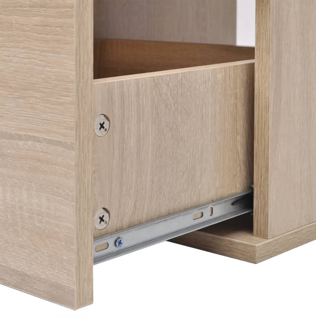 vidaXL 9-tlg. Badmöbel-Set mit Waschbecken und Wasserhahn Beige