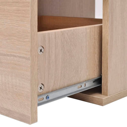 vidaXL 9-tlg. Badmöbel-Set mit Waschbecken und Wasserhahn Beige