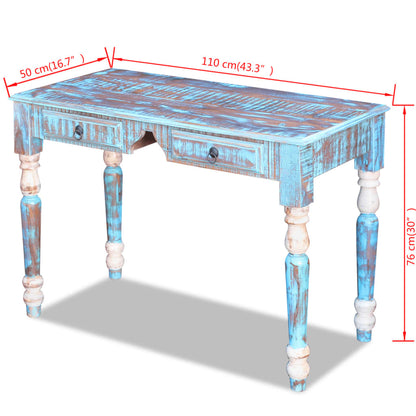 vidaXL Bureau en bois de récupération
