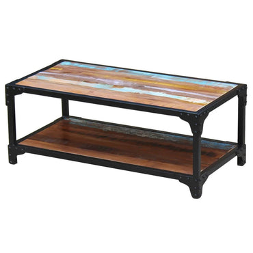 vidaXL Table basse en bois de récupération massif