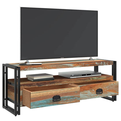 vidaXL TV-Schrank Altholz Massiv