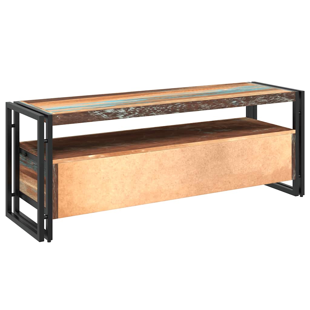 vidaXL TV-Schrank Altholz Massiv