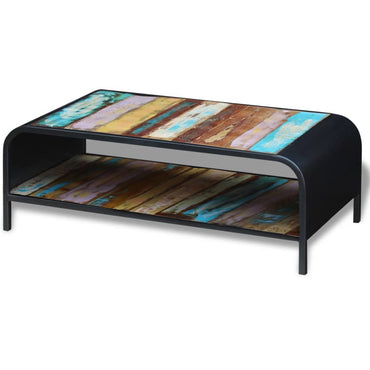 vidaXL Table basse en bois de récupération massif