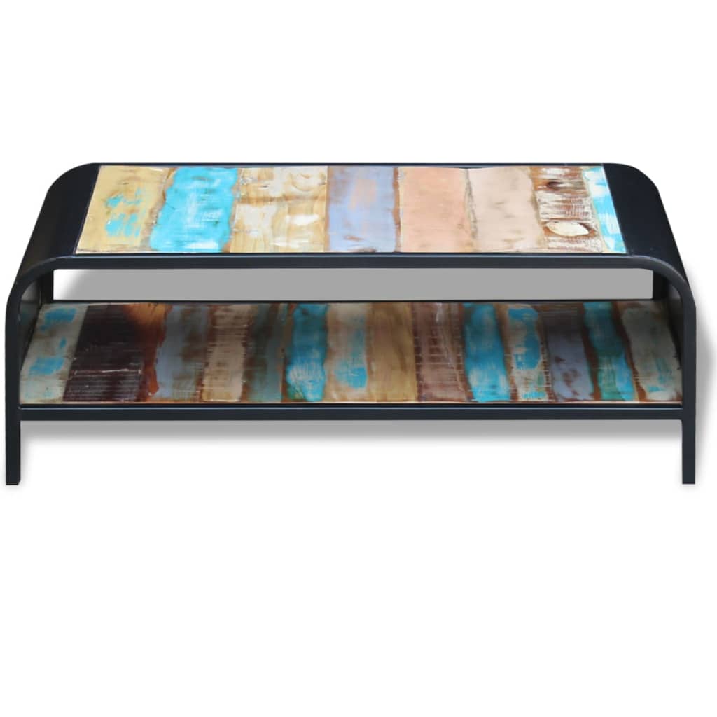 vidaXL Table basse en bois de récupération massif