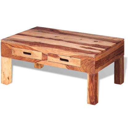 vidaXL Table basse en bois d'acacia massif