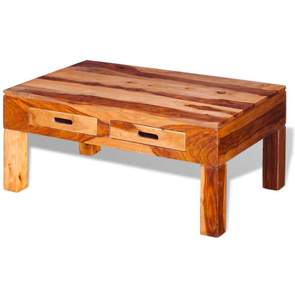 vidaXL Table basse en bois d'acacia massif