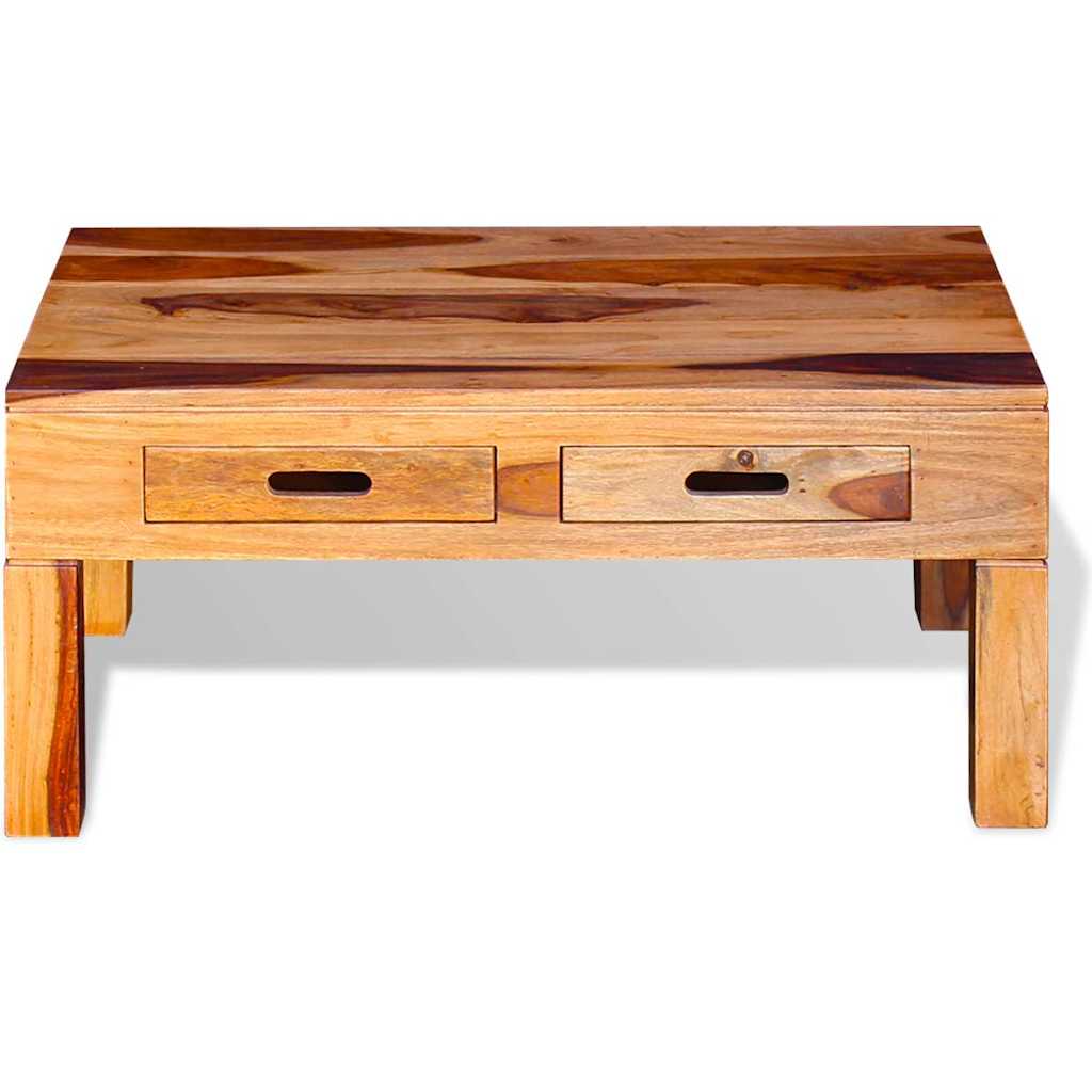 vidaXL Table basse en bois d'acacia massif