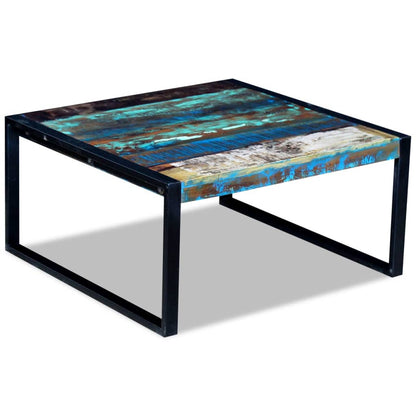 vidaXL Table basse en bois de récupération massif 80x80x40 cm