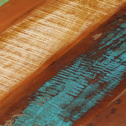 vidaXL Table basse ronde en bois de récupération massif 68x37 cm