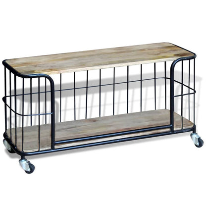 vidaXL TV-Schrank Massivholz Mango 100x40x45 cm