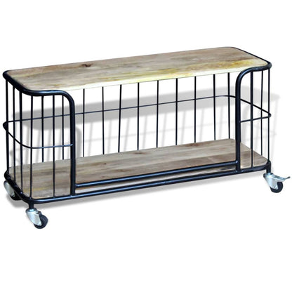 vidaXL TV-Schrank Massivholz Mango 100x40x45 cm