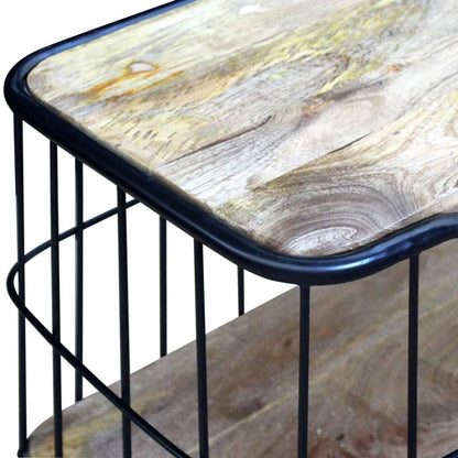 vidaXL TV-Schrank Massivholz Mango 100x40x45 cm