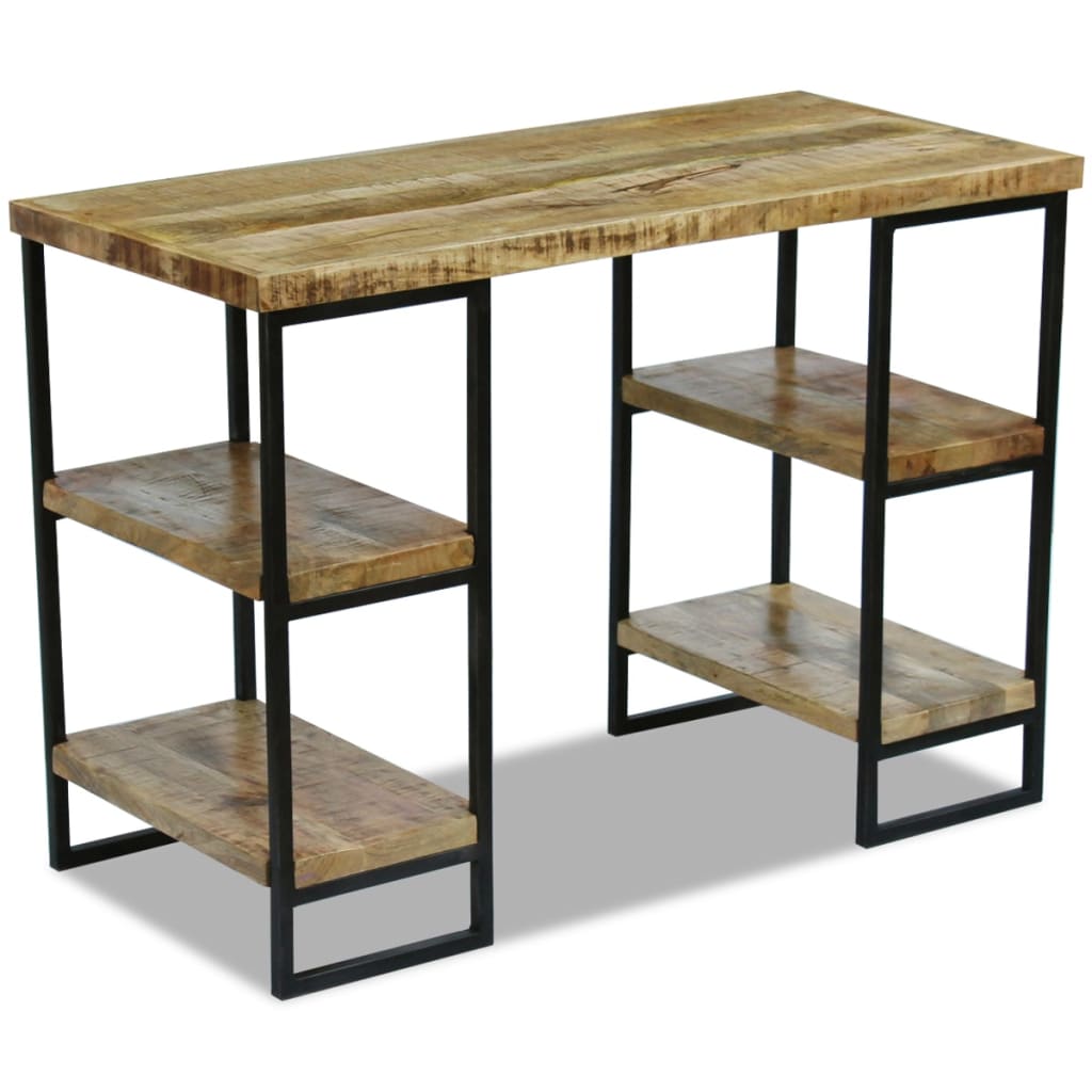 vidaXL Bureau en bois de manguier 110 × 50 × 76 cm