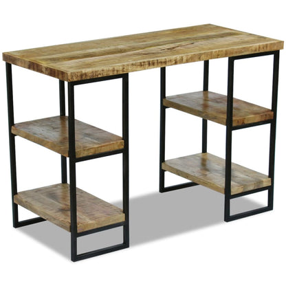 vidaXL Bureau en bois de manguier 110 × 50 × 76 cm