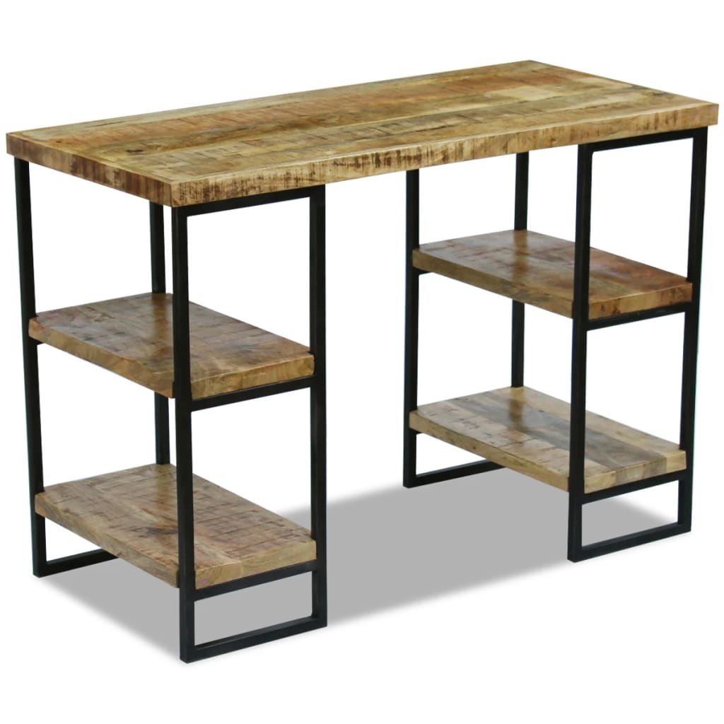 vidaXL Bureau en bois de manguier 110 × 50 × 76 cm