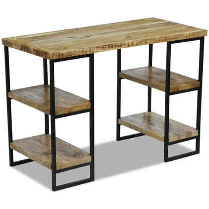 vidaXL Bureau en bois de manguier 110 × 50 × 76 cm