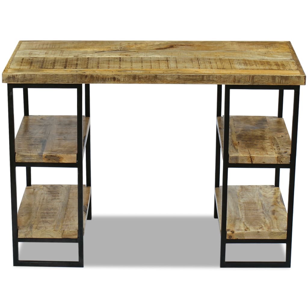 vidaXL Bureau en bois de manguier 110 × 50 × 76 cm