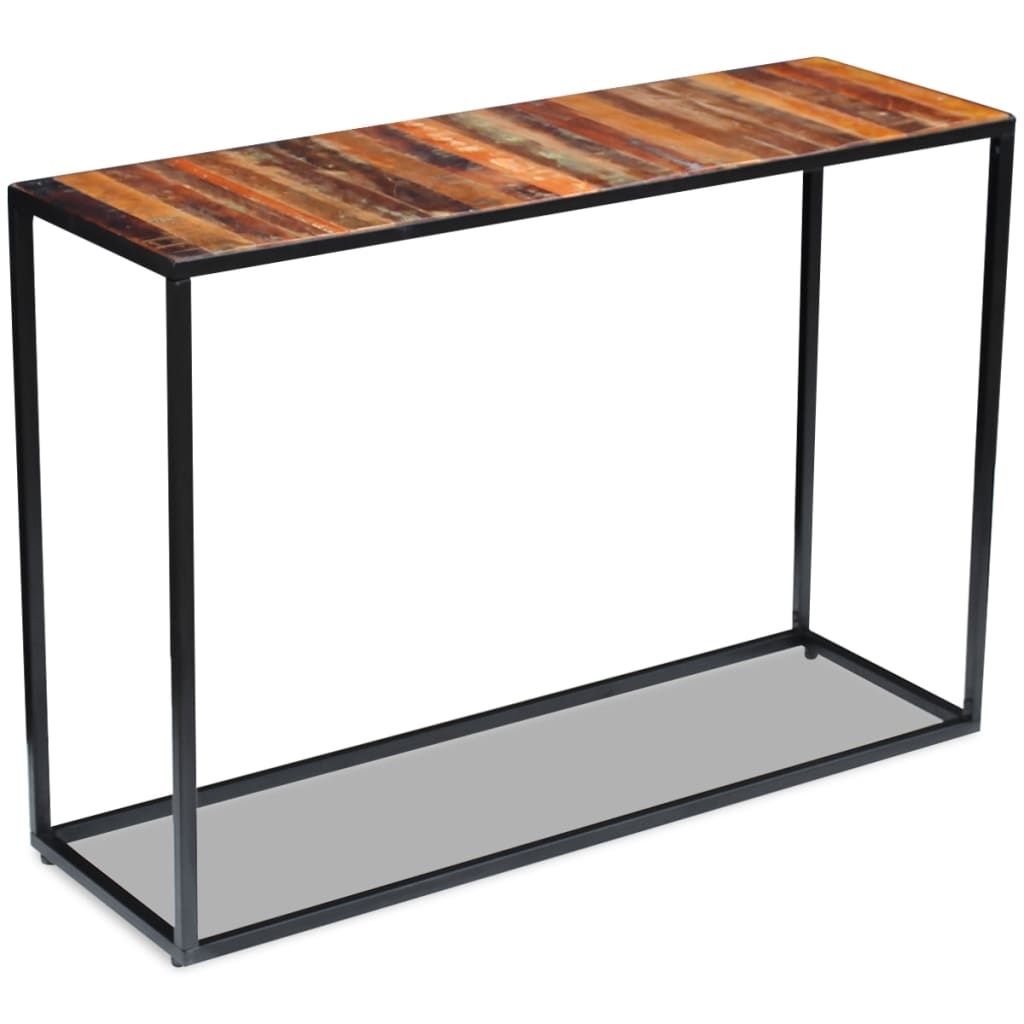 vidaXL Table console en bois de récupération 110x35x76 cm