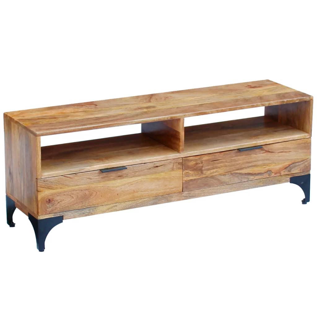 vidaXL TV-Schrank Mangoholz 120x35x45 cm