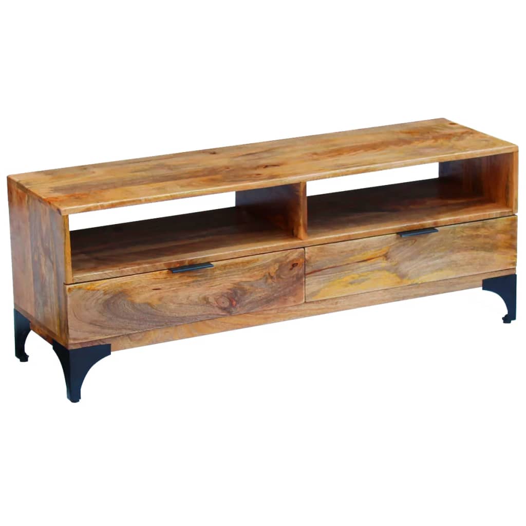 vidaXL TV-Schrank Mangoholz 120x35x45 cm