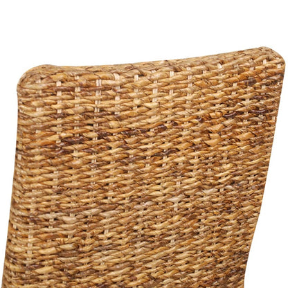 vidaXL Esszimmerstühle 2 Stk. Abaca und Mango Massivholz