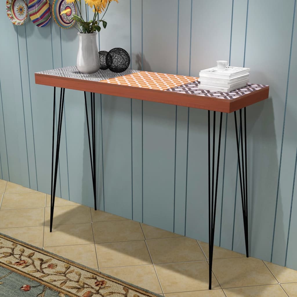 vidaXL Konsolentisch 90x30x71,5 cm braun