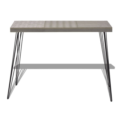 vidaXL Console 90x30x71,5 cm gris