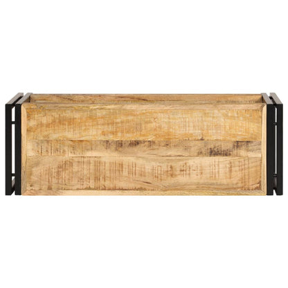 vidaXL Meuble TV 90x30x40 cm Bois de manguier massif