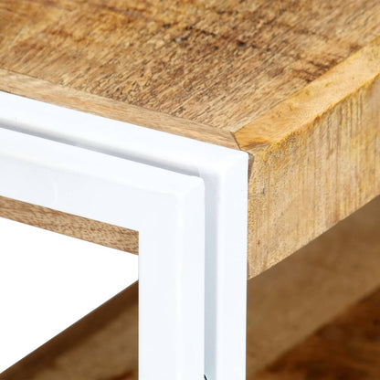 vidaXL Meuble TV 90x30x40 cm Bois de manguier massif