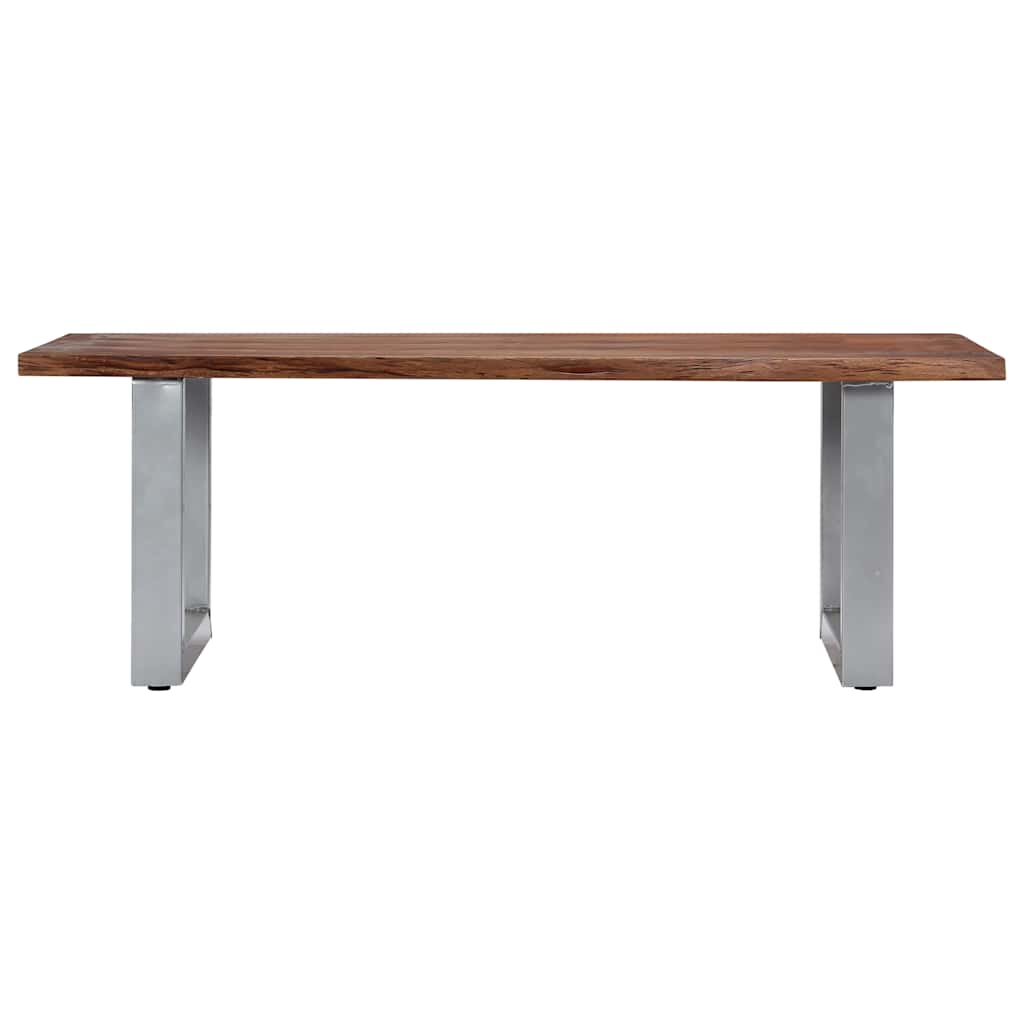 vidaXL Couchtisch mit lebenden Kanten 115x60x40 cm Massivholz Akazie