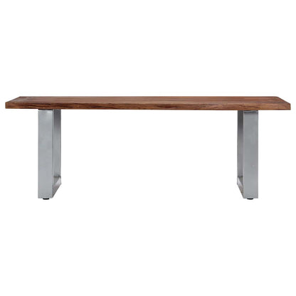 vidaXL Couchtisch mit lebenden Kanten 115x60x40 cm Massivholz Akazie