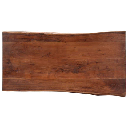 vidaXL Couchtisch mit lebenden Kanten 115x60x40 cm Massivholz Akazie