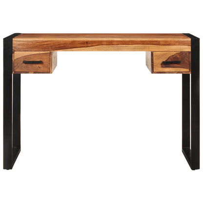 vidaXL Schreibtisch mit 2 Schubladen 110x50x77 cm Massivholz Akazie