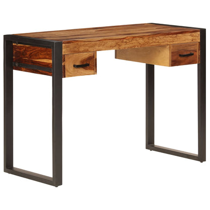vidaXL Schreibtisch mit 2 Schubladen 110x50x77 cm Massivholz Akazie