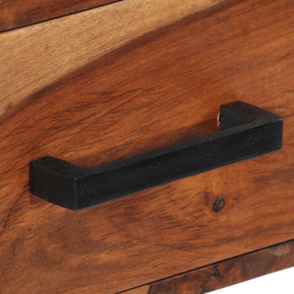 vidaXL Schreibtisch mit 2 Schubladen 110x50x77 cm Massivholz Akazie