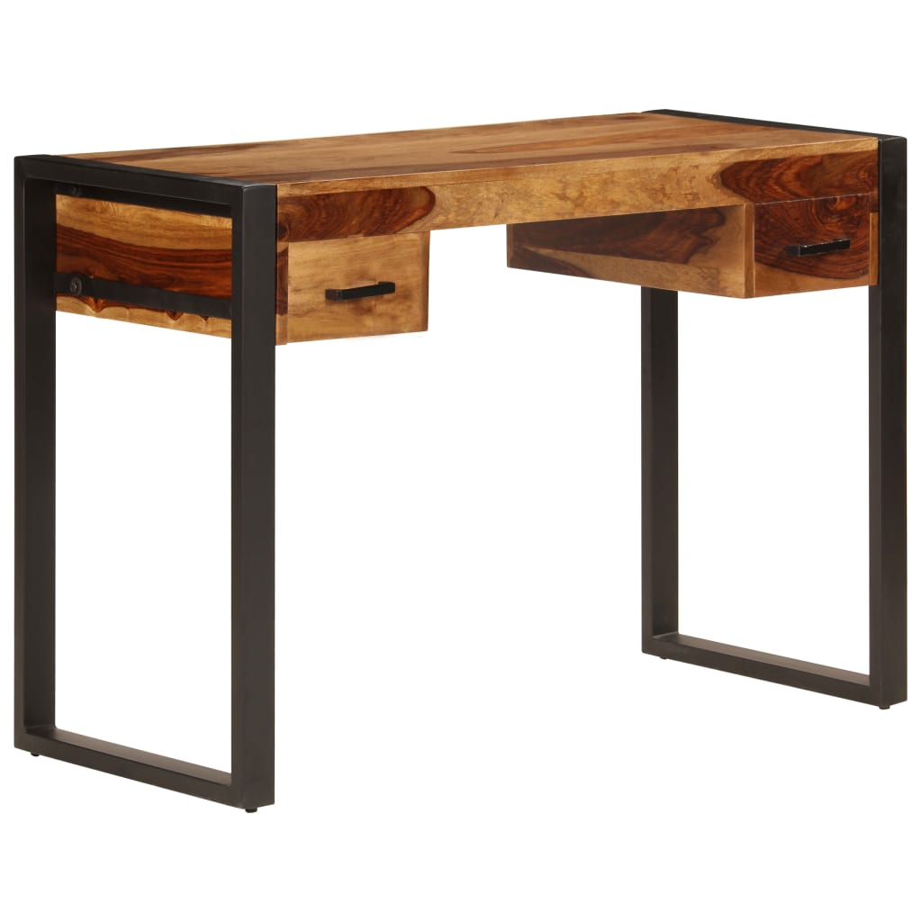 vidaXL Schreibtisch mit 2 Schubladen 110x50x77 cm Massivholz Akazie