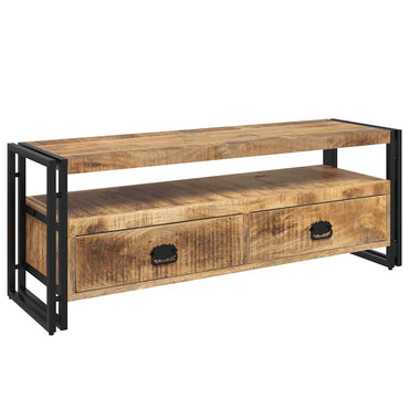 vidaXL Meuble TV 120x35x45 cm Bois de manguier massif