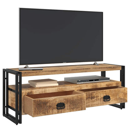 vidaXL Meuble TV 120x35x45 cm Bois de manguier massif