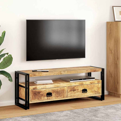 vidaXL Meuble TV 120x35x45 cm Bois de manguier massif
