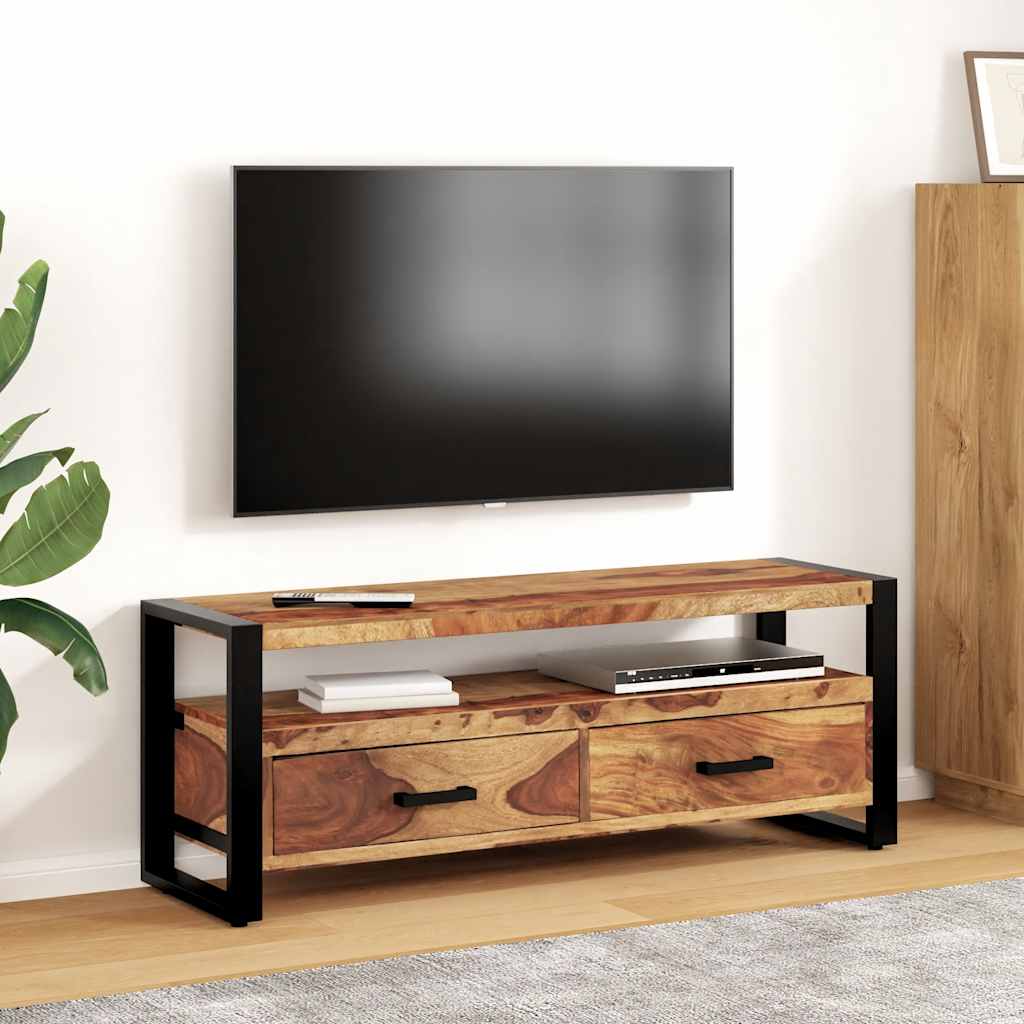 vidaXL Meuble TV 120x35x45 cm Bois d'acacia massif