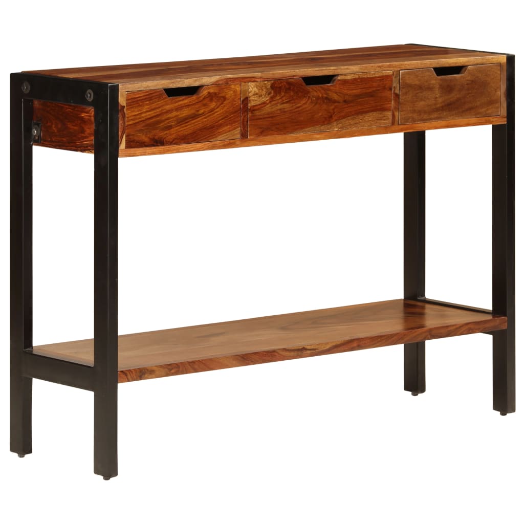 vidaXL Sideboard mit 3 Schubladen 110x35x75 cm Massivholz Akazie